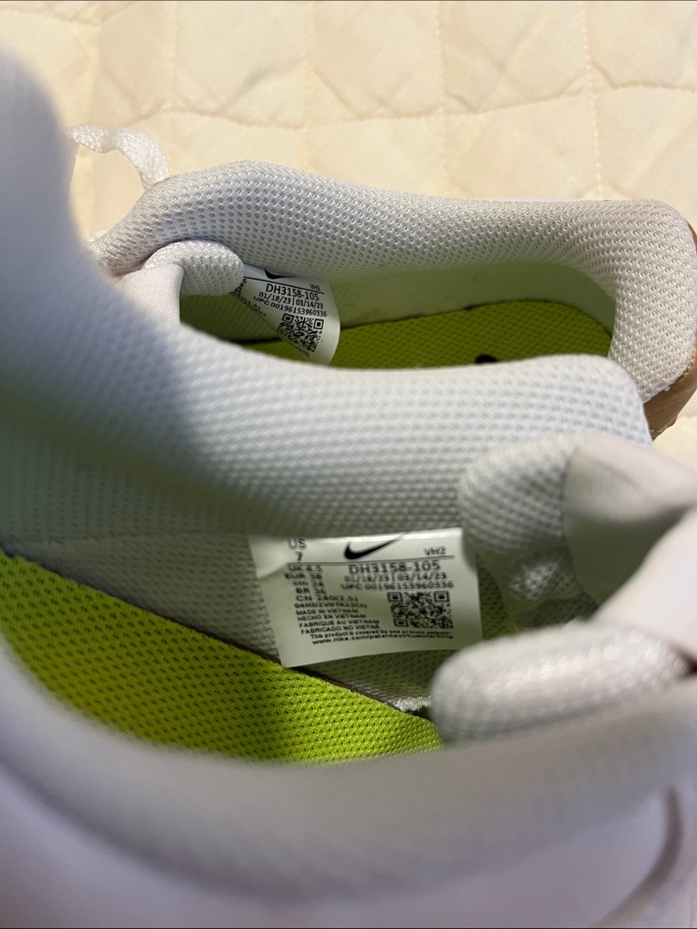 Nike Court Vision Low - white/gold 7 - Picture 7 of 7